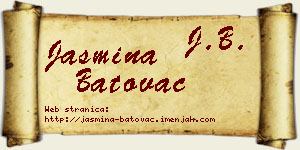 Jasmina Batovac vizit kartica